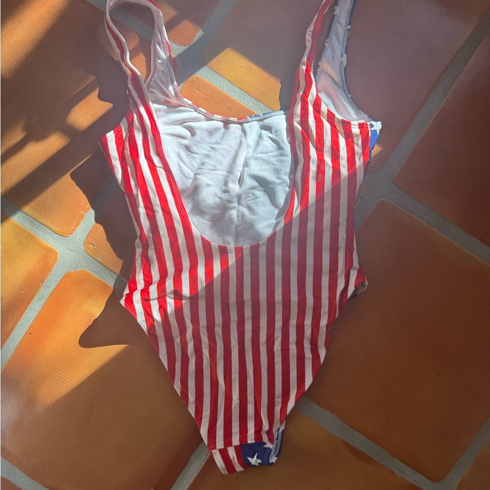 American Apparel Swimsuit One Piece - American flag! - Picture 2 of 5